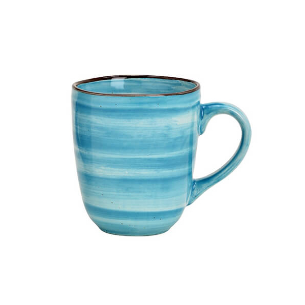 Tasse en grès turquoise d'une capacité de 370 ml, parfaite pour profiter de l'ambiance caribéenne d'un matin tropical dans votre café ou thé.




