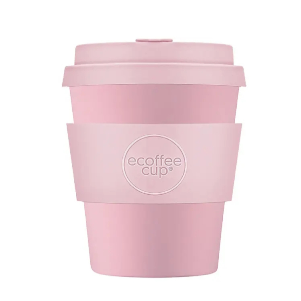 240ml Ecoffee Cup Local Fluff in Rosa, kompakter und nachhaltiger Kaffeebecher, erhältlich bei beanarella.