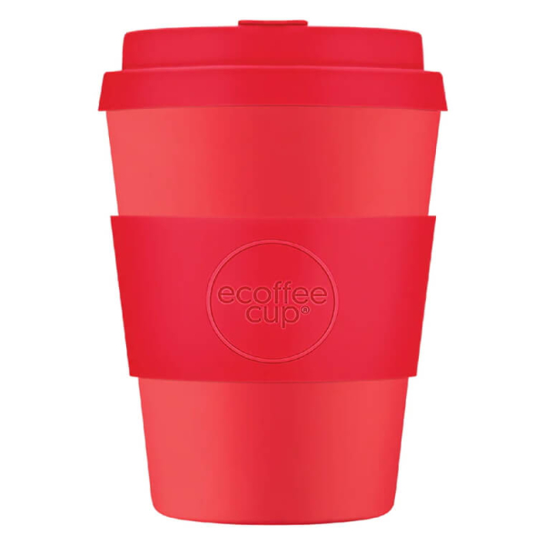 350ml Ecoffee Cup Meridian Gate - Stilvoller roter Becher, der Design und Nachhaltigkeit vereint, von beanarella.