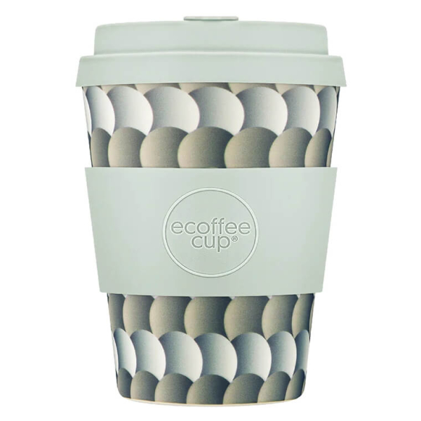 350ml Ecoffee 'Drempels' Mehrwegbecher mit modernem Muster, ideal für den täglichen Gebrauch, bei beanarella