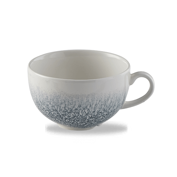 Churchill Raku Topaz Blue Kaffeetasse in 340ml, feine Keramik mit einzigartiger blauer Glasur, ideal für stilbewusste Geniesser.