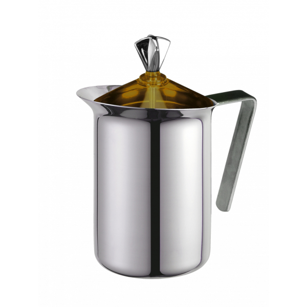 G.A.T. Milchaufschäumer Fantasia aus Edelstahl, manuell.