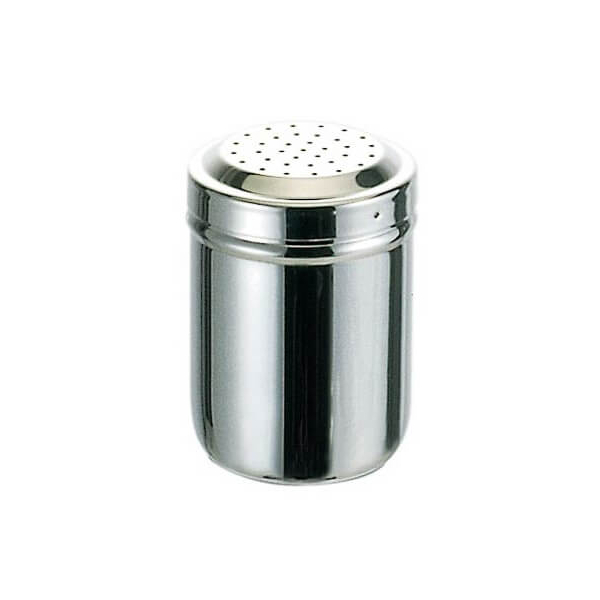 Motta Kakaostreuer aus Edelstahl mit Feinsieb.