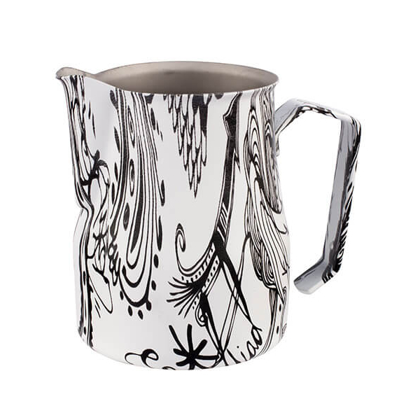 Motta Milchkännchen Black & White aus Edelstahl, 500ml.