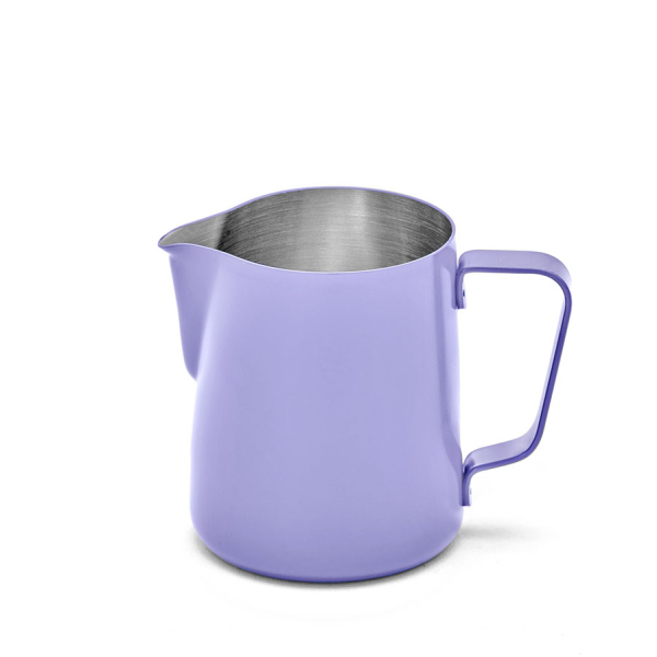 Rhino Classic Milk Pitcher 450ml in Lavender aus Edelstahl mit Pulverbeschichtung Frontansicht