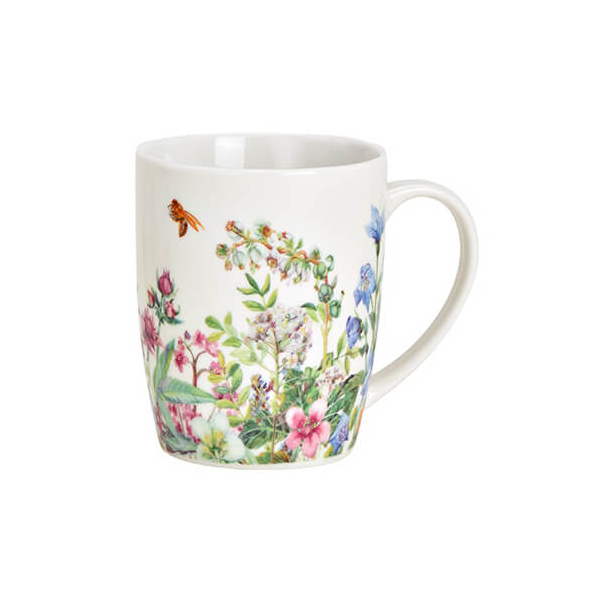 Tasse Prairie Printanière en porcelaine avec décor floral, 300ml, Design 2