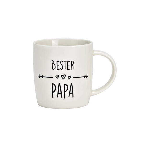 Mug en porcelaine avec l'inscription "Bester Papa", 340ml, idée cadeau parfaite pour les pères, idéal pour le café ou le thé.