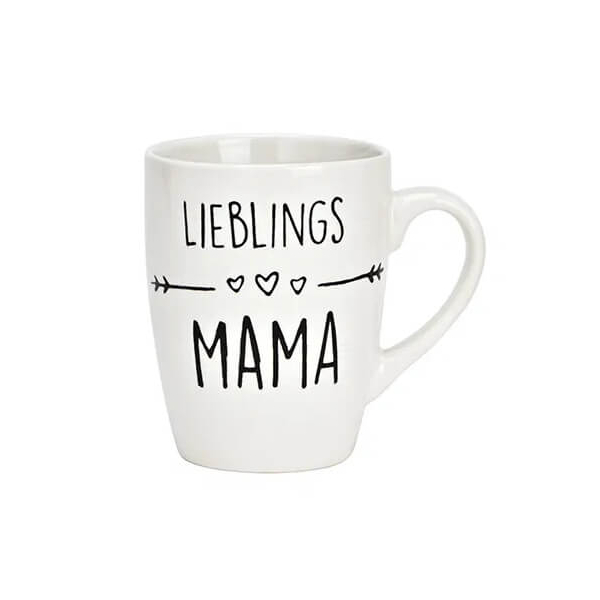 Tasse en grès 'Maman Préférée' avec une capacité de 340ml, idéale pour les surprises de la Fête des Mères et l'appréciation quotidienne.


