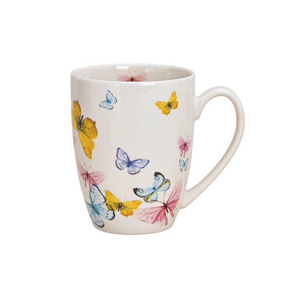 Tasse Papillon Décor en porcelaine, 370ml, Design 1