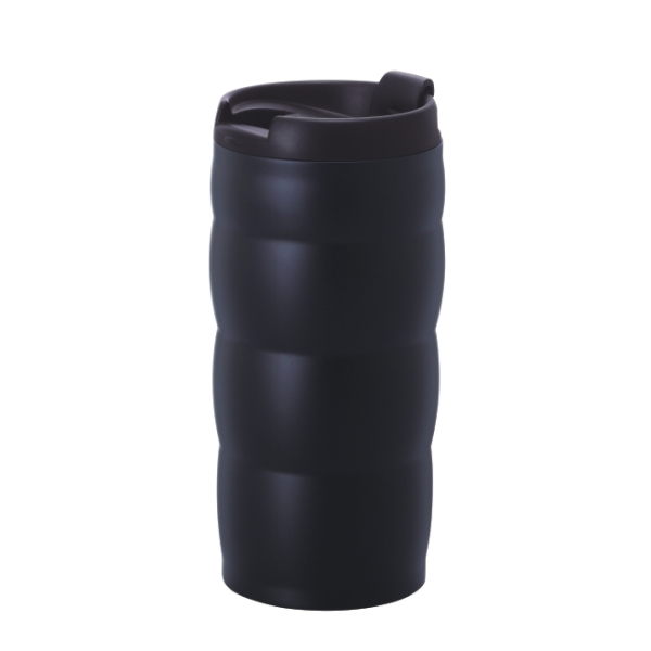 Mug isotherme Hario en acier inoxydable en noir, 350 ml.