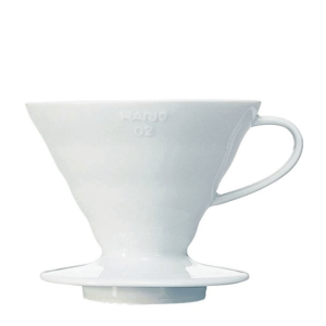 Hario Kaffeefilterhalter V60 - Grösse 02 für 1-4 Tassen - Keramik - weiss