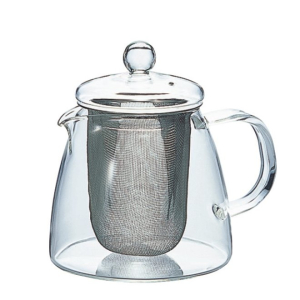 Hario Teekanne Pure - Borsilikatglas mit Edelstahlsieb - 360ml