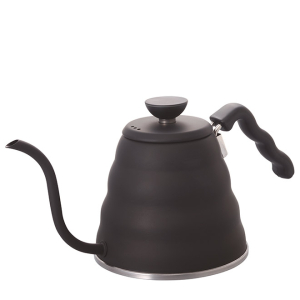 Hario Buono Wasserkocher V60 Drip Kettle 120 - für jeden Herd - Edelstahl - Mattschwarz - gross