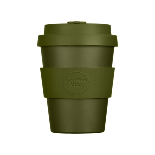 Oberon: La tazza riutilizzabile robusta per espresso in Verde Muschio d'Oliva, 180ml – ideale per l'uso quotidiano, lavabile in lavastoviglie e senza BPA, realizzata con PLA sostenibile.