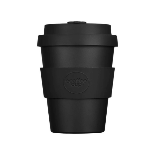 Bicchiere da Espresso Ecoffee Cup Kerr & Napier da 180ml in Nero, sostenibile e riutilizzabile, perfetto per l'espresso fuori casa.