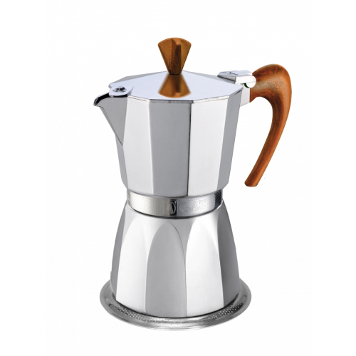 Espressokocher - Original-Aluminium Espressomaschine - für jeden Herd - für 6 Tassen - Magnifica