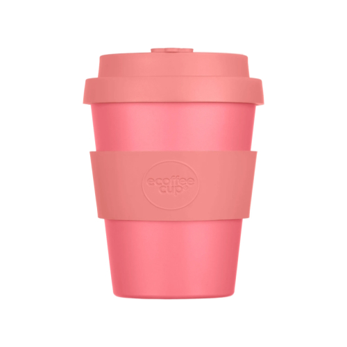 180ml Ecoffee Cup Darrell Lea Roth in zartem Rosa, ideal für Ihre kleine Kaffeeauszeit, umweltbewusst, bei beanarella