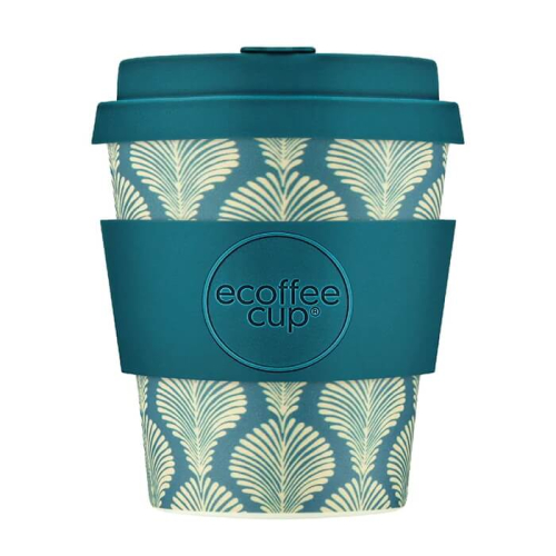240ml Ecoffee Cup Creasy Lu, eco-friendly designer coffee cup, available only at beanarella.