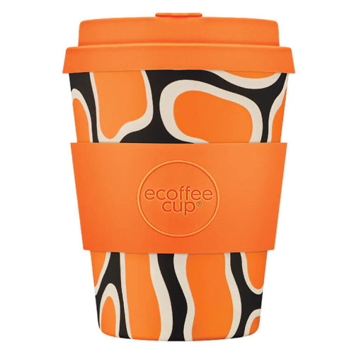 350ml Ecoffee Cup No to Nooptlets, vibrant and eco-friendly coffee cup, available at beanarella