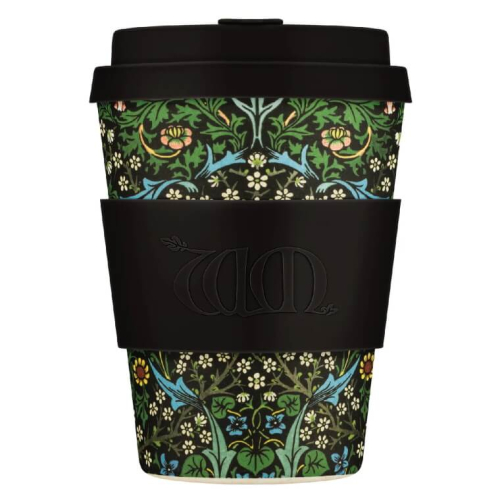 350ml Ecoffee Cup WMG Blackthorn, artistic design, sustainable reusable cup for coffee to go, at beanarella.