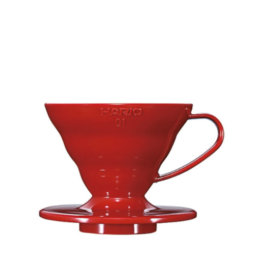 Portafiltro per caffè Hario V60 - misura 01 per 1-2 tazze - Plastica - rosso