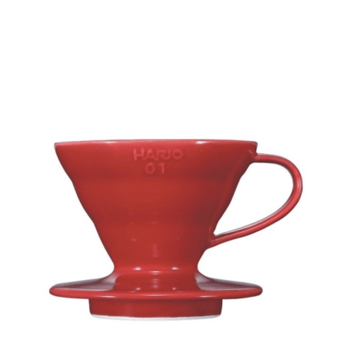 Portafiltro per caffè Hario V60 - misura 01 per 1-2 tazze - Ceramica - rosso