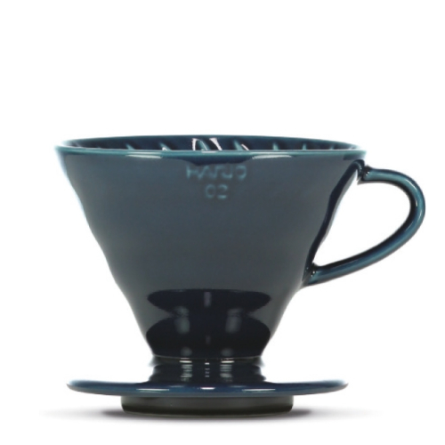 Portafiltro per caffè Hario V60 - misura 02 per 1-4 tazze - Ceramica - Colour Edition - Indigo Blue