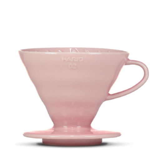 Portafiltro per caffè Hario V60 - misura 02 per 1-4 tazze - Ceramica - Colour Edition - Pink