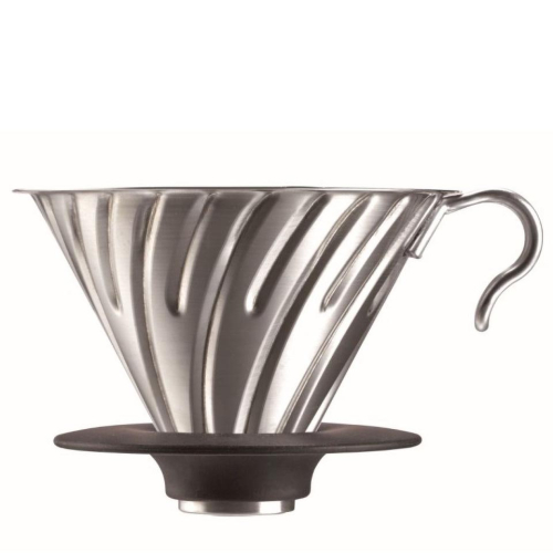 Hario V60 Kaffeefilterhalter aus Edelstahl, Grösse 02 (1-4 Tassen).
