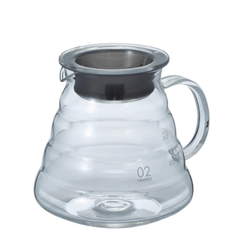 Caraffa per caffè Hario V60 Range Server in vetro, 600 ml.