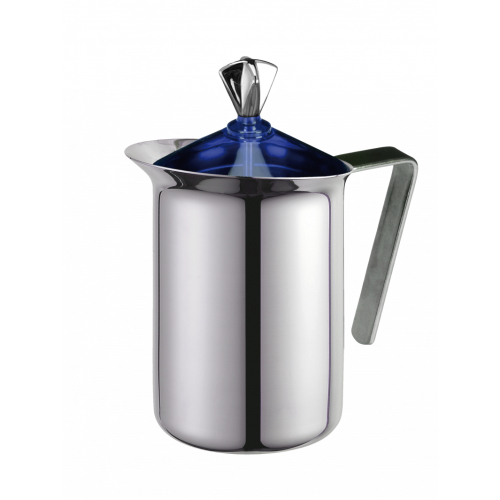 G.A.T. Fantasia milk frother in stainless steel, manual.