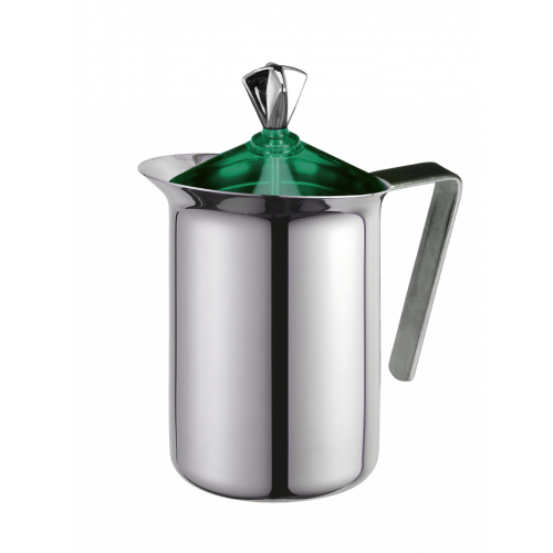 G.A.T. Fantasia milk frother in stainless steel, manual.