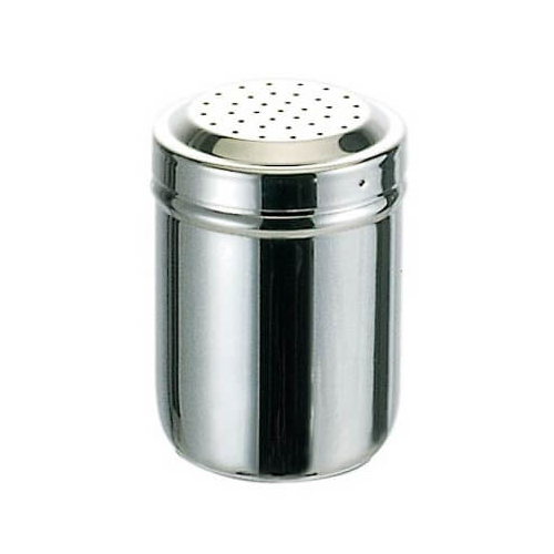 Motta Kakaostreuer aus Edelstahl mit Feinsieb.