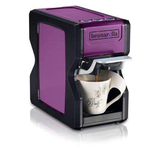 Nori Violet coffee machine from beanarella – elegant and compact design, suitable for capsules and pods