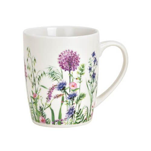 Tazza Prato Fiorito in porcellana con 300ml, design 1