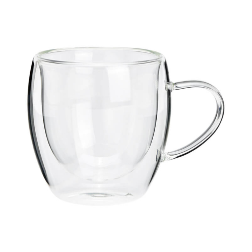 Tasse - doppelwandig - aus Glas - 250ml
