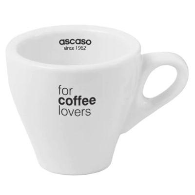 Tasse à cappuccino Ascaso de la collection 'For Coffee Lovers', pour un plaisir du café en toute conscience.