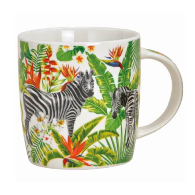 Tasse Zebra Dschungel - aus Porzellan - 270ml