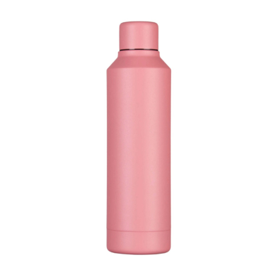 Darrell Lea Roth Gourde Thermos en acier inoxydable rose pastel 500ml, étanche et parfaite pour les boissons chaudes et froides.