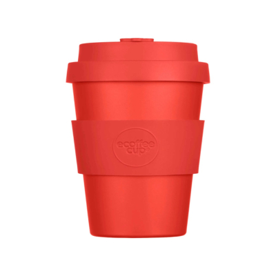 Meridian Gate: Roter Espressobecher, 180ml – robust, BPA-frei, aus PLA, ideal für unterwegs.