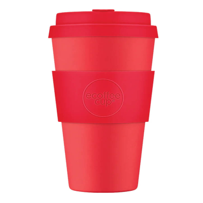 400ml Ecoffee Cup Meridian Gate - Grande nel capacità, impressionante nel rossan Design, per anspruchsvolle Caffètrinker, da beanarella