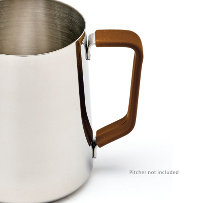 Rhinowares Silikon-Griffhülle für Milchkännchen, braun.
