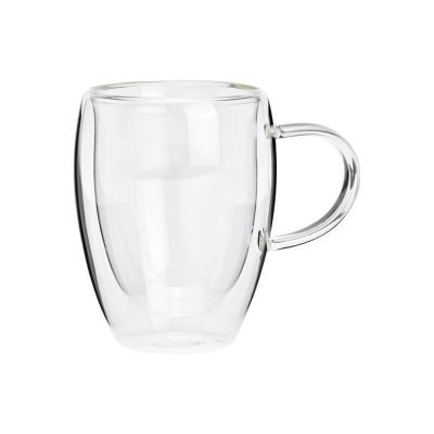 Tasse - doppelwandig - aus Glas - 350ml