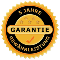 Logo de garantie 5 ans de beanarella pour les produits durables