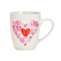 Tasse Saint-Valentin en porcelaine avec divers cœurs, 360ml – parfaite pour montrer et partager l'amour.

