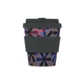 Ecoffee Cup Dunning Kruger compact coffee cup 240 ml in grey with geometric crystal pattern