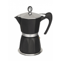 G.A.T. Espressokocher Fashion Black aus Aluminium, Schwarz.