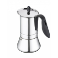 G.A.T. Espressokocher Lady Induction aus Edelstahl, 6 Tassen.