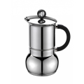 Cafetière italienne G.A.T. Class en acier inoxydable, 4 tasses.