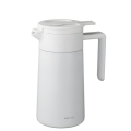 Hario Thermopot en acier inoxydable, 600 ml, blanc, avec poignée ergonomique et design épuré.

